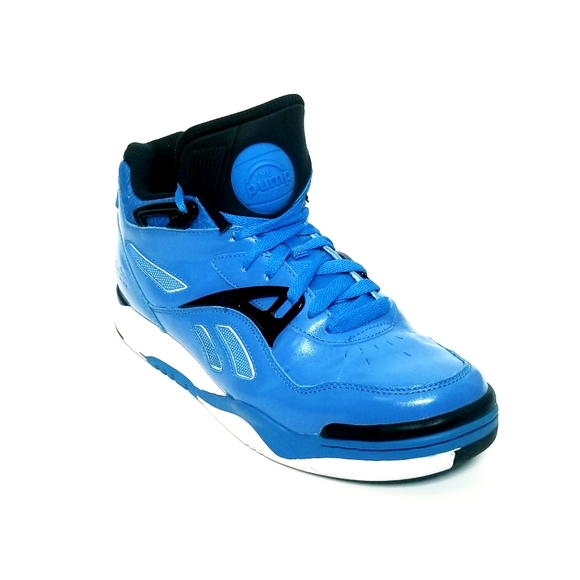 blue reebok pumps